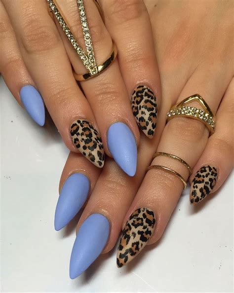 leopard style nail designs.